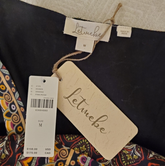 Let Me Be, Anthropologie Overall Jumper, Wide Crop Leg, Cotton, Med, NWT - Picture 9 of 16